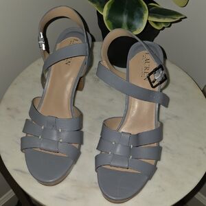 Lauren Ralph Lauren Gray Strappy Sandals